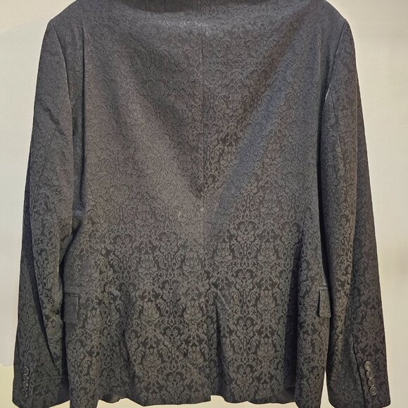 Zara Man Black Faux Jacquard Tuxedo-style Jacket - Picture 2 of 10